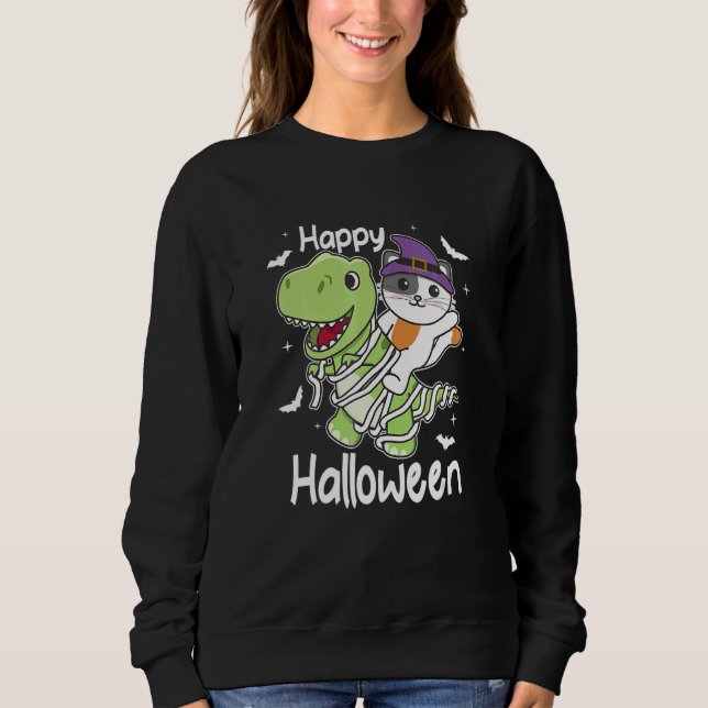 Sudadera Cat Happy Halloween Mummy Rex Cats Halloween (Anverso)