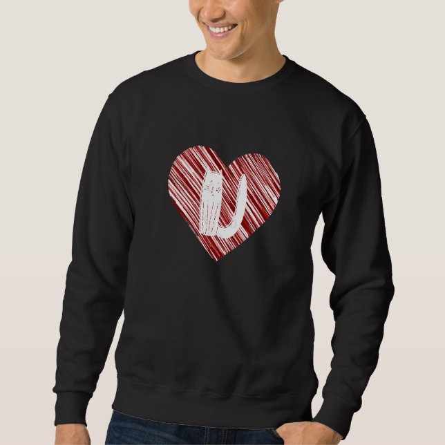 Sudadera Cat Heart U Cute Kitten Apparee Café (Anverso)