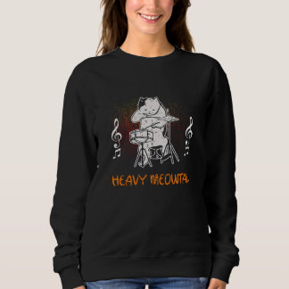 Sudadera Cat Heavy Meowtal rock music