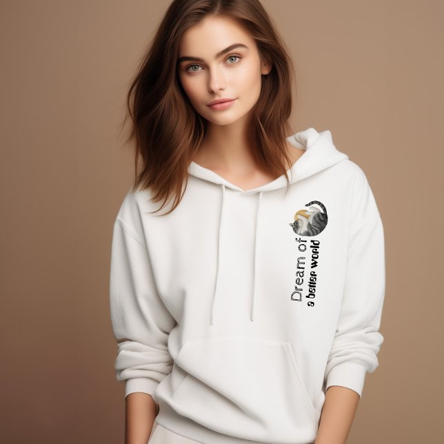 Sudadera Cat Hoodie | Regalo personalizado para los amantes (Subido por el creador)