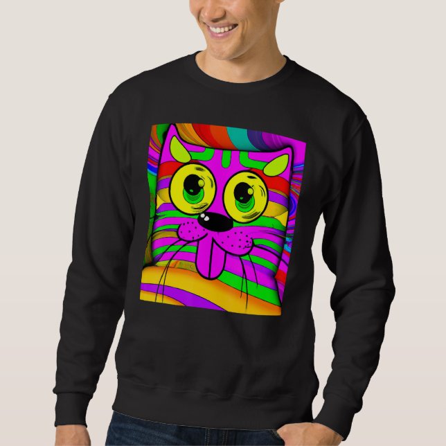 Sudadera Cat humorous meow kitty portrait cute kitten cat m (Anverso)