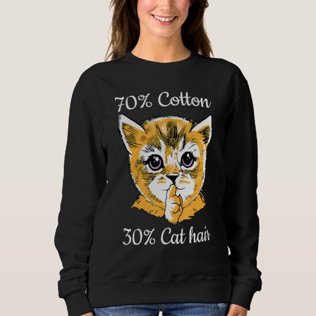 Sudadera Cat I 70 Cotton 30 Cat Hair I   Cat   (Anverso)