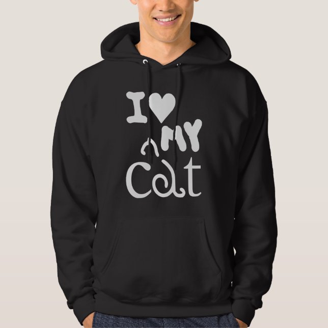 Sudadera Cat   I Love My Cat 1 (Anverso)
