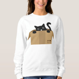 Sudadera Cat in a box Cute Animal design