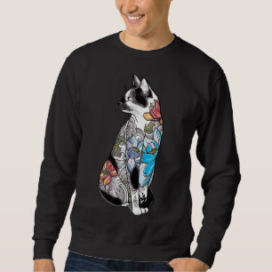 Sudadera Cat In Lotus Tattoo