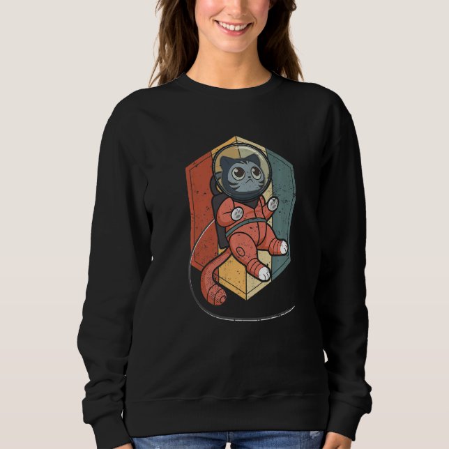 Sudadera Cat in Space Space Cat Nerdy  1 (Anverso)