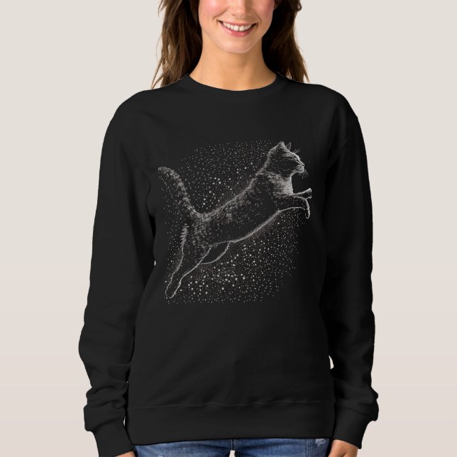 Sudadera Cat Jumping Graphic Tees Men Women Boys Girls (Anverso)