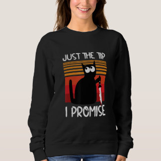 Sudadera Cat Just The Tip   Murderous Cat With Knife Cat