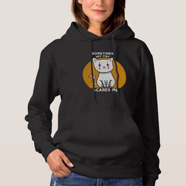 Sudadera Cat Kitten Halloween For Crazy Cat (Anverso)