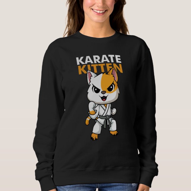 Sudadera Cat Kitten Karate (Anverso)