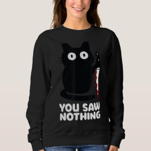Sudadera Cat Knife No Viste Nada