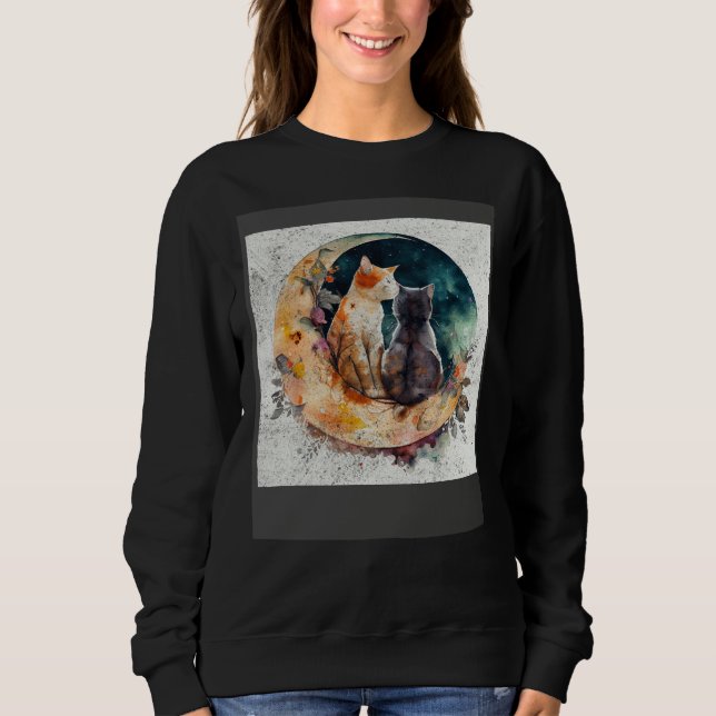 Sudadera Cat Love Moon (Anverso)