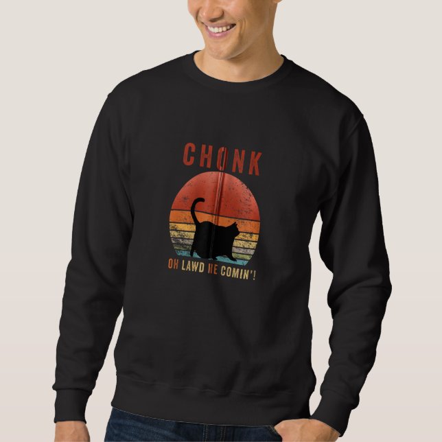Sudadera Cat Lover Gracioso Meme Cat Chonk Cat Zip (Anverso)