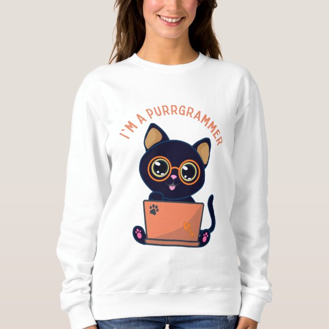 Sudadera Cat Lovers Soy un programador de purrgrammer (Anverso)