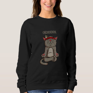 Sudadera Cat Meditation Ohmm Charkka Spiritual