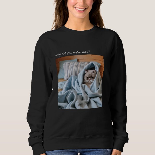 Sudadera Cat Meme Tshirt Silly Cat Funny Kitty Meow Hiss Ki (Anverso)