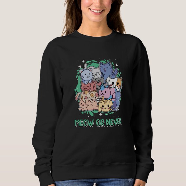Sudadera Cat Memes Kitten Cat Mom Animal Pun (Anverso)
