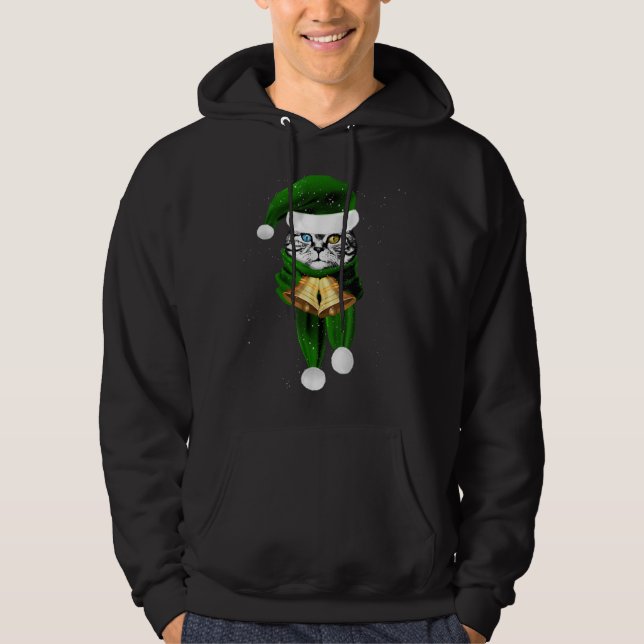 SUDADERA CAT MEOWY SHIRT FUNNY CUTE XMAS CAT (Anverso)