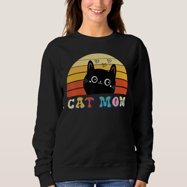 Sudadera Cat Mom Cat  Mother s Day Mom Women Mothers (Anverso)