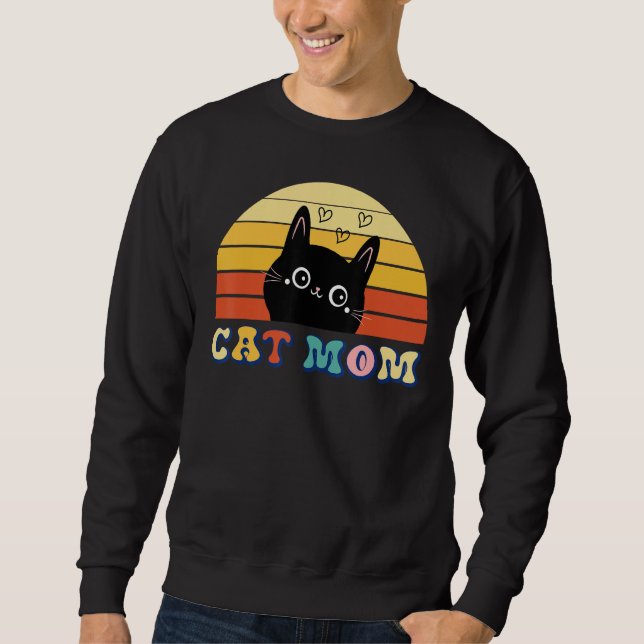 Sudadera Cat Mom Cat  Mother s Day Mom Women Mothers (Anverso)