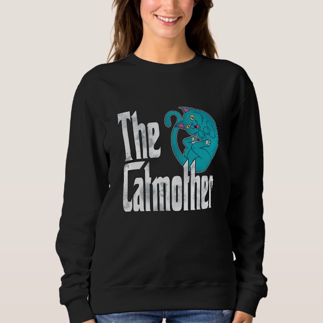 Sudadera Cat Mom Catmother Crazy Cat Mother Kitty Mommy  1 (Anverso)