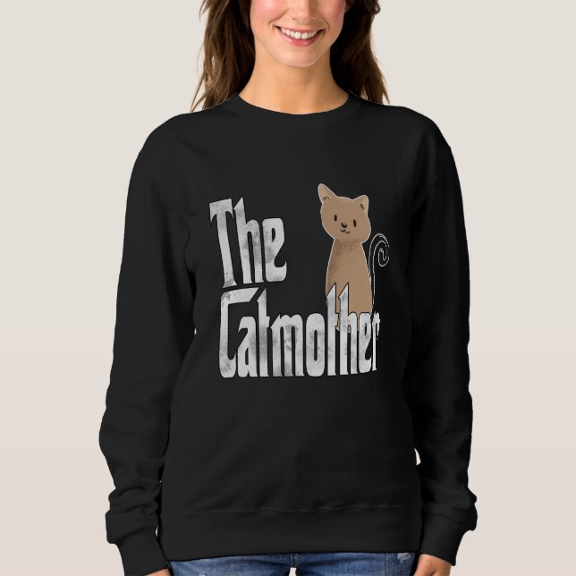 Sudadera Cat Mom Catmother Crazy Cute Cat Mother Kitty Momm (Anverso)