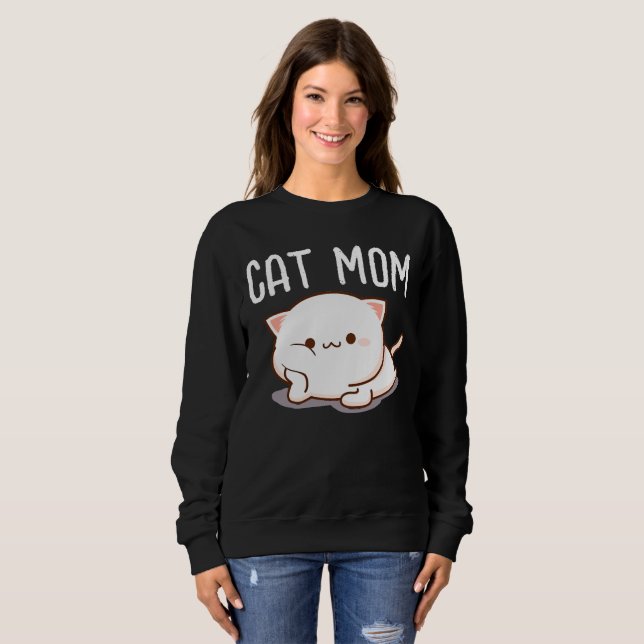 SUDADERA CAT MOM CUTE T-SHIRT (Anverso completo)