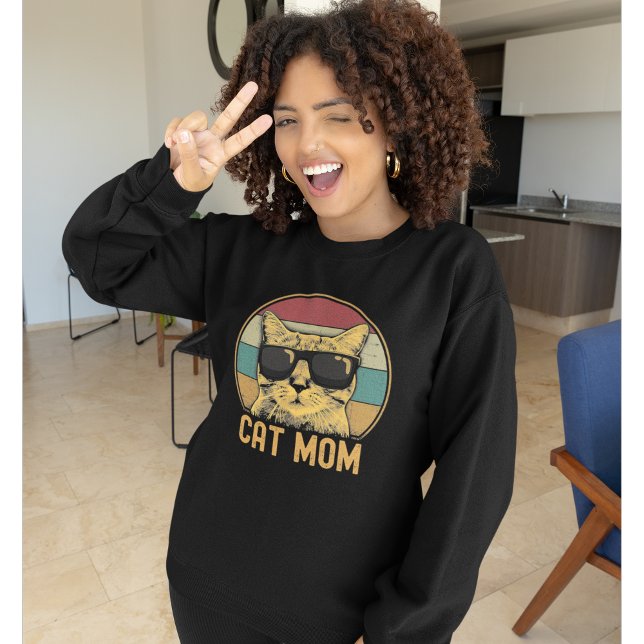 Sudadera Cat Mom Funny Cat Lovers (Subido por el creador)