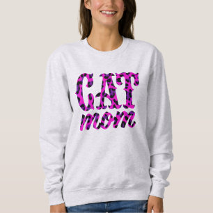 Sudadera Cat Mom Pink