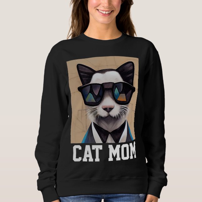 SUDADERA CAT MOM T-SHIRT (Anverso)