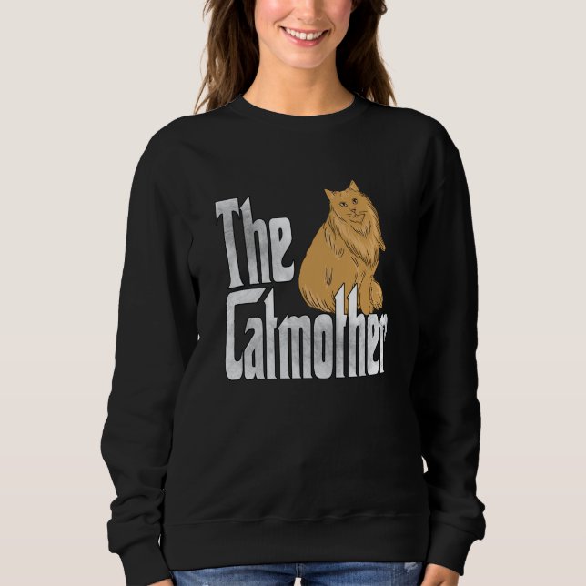 Sudadera Cat Mom The Catmother Crazy Cat Mother Kitty Mommy (Anverso)