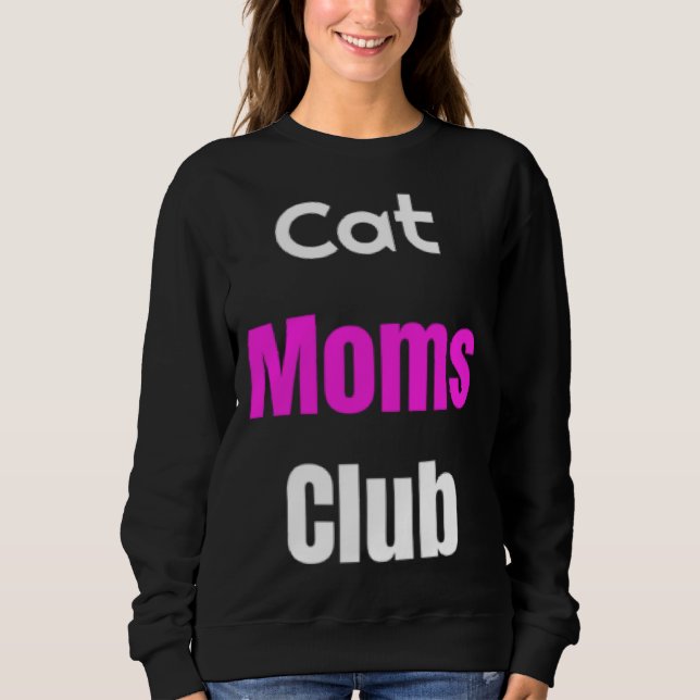 Sudadera Cat Moms Club (Anverso)