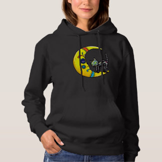 Sudadera Cat & Moon Sugar Skull Dia de Los Muertos  Day Of 