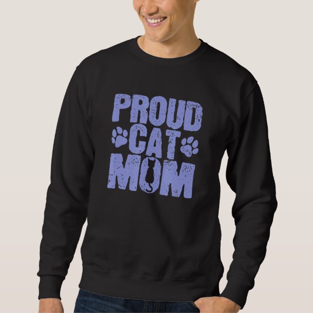 Sudadera Cat Orgullosa Gato Mamá (Anverso)