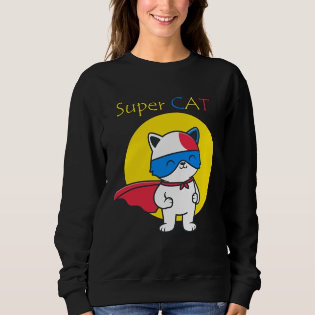 Sudadera Cat  Present For Women Men & Kids (Anverso)