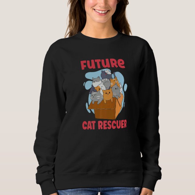 Sudadera CAT RESCUE ANIMAL RIGHTS RESCUE CAT ADOPTION Premi (Anverso)