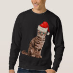 Sudadera Cat Santa Hat Meowy Merry Christmas En Julio<br><div class="desc">Cat Santa Hat Meowy Merry Christmas En Julio</div>