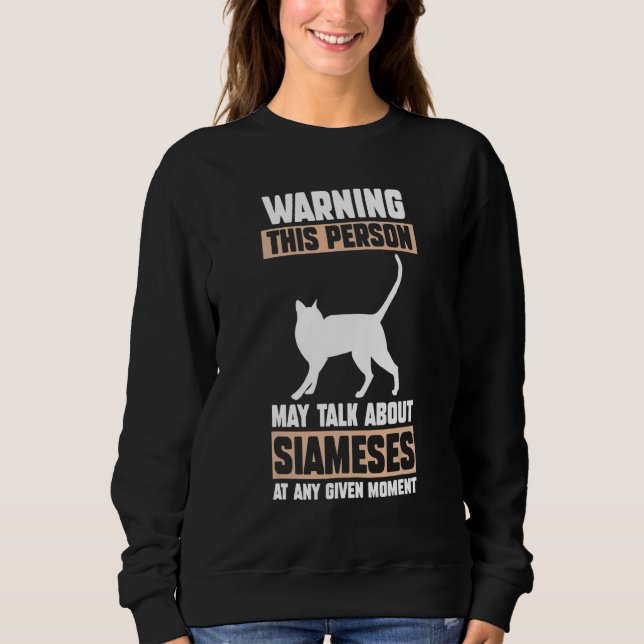 Sudadera Cat Siamese 3 (Anverso)