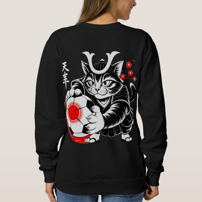 Sudadera Cat Soccer Sweatshirt for Women Anime Fans & Foot (Reverso)