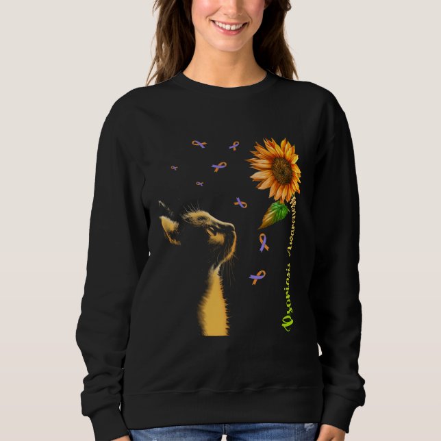 Sudadera Cat Sunflower Psoriasis Awareness (Anverso)