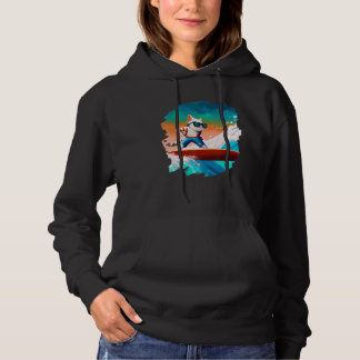 Sudadera Cat Surfing Surfer Riding Wave Ocean Artistic Cool