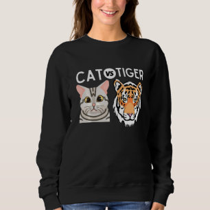 Sudadera Cat Vs Tiger Meme Tee
