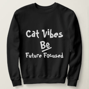 Sudadera Cat Winter Fall Retro Funny Personalizado Negro