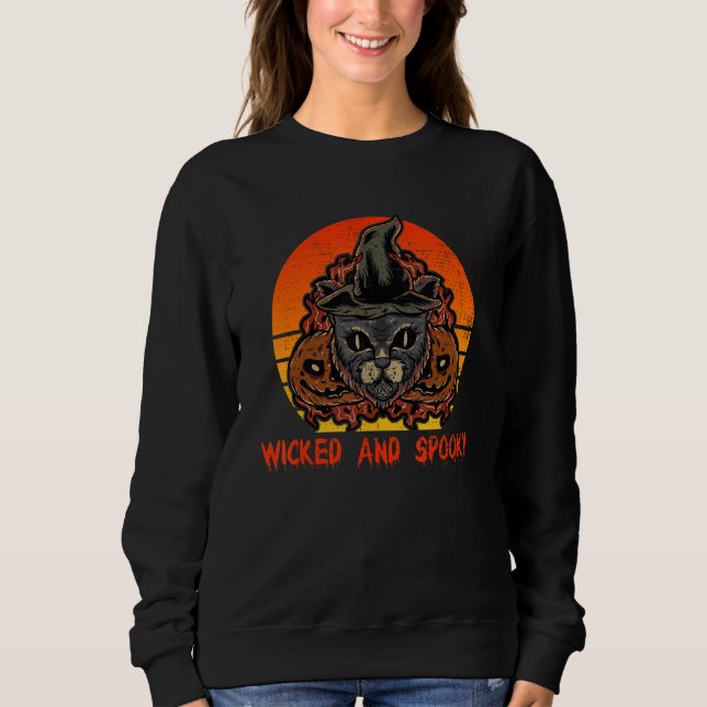 Sudadera Cat witch witcher (Anverso)