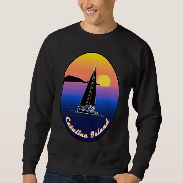 Sudadera Catalina Island Sailing Printed On Front (Anverso)