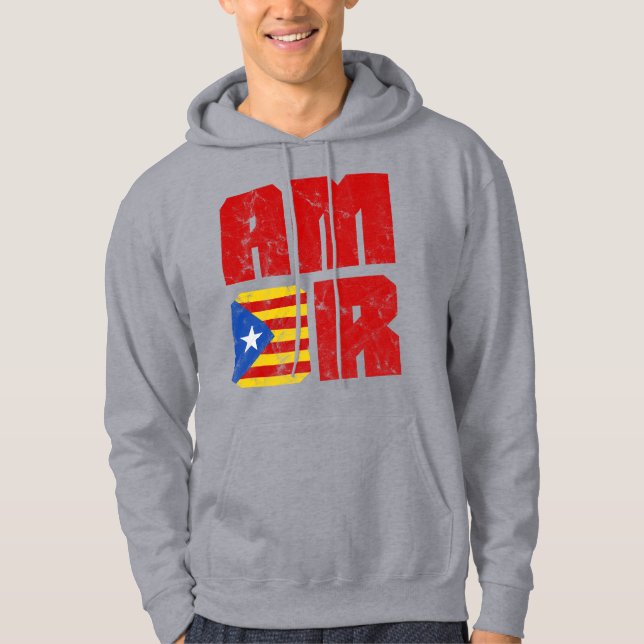 Sudadera Catalonia Amor, Amor, Independencia Catalana (Anverso)