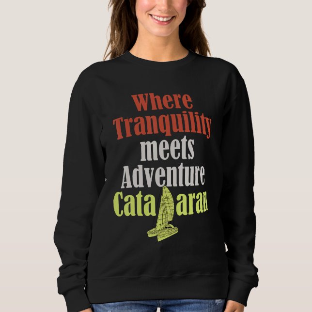 Sudadera Catamaran Boat Sailing 7 (Anverso)