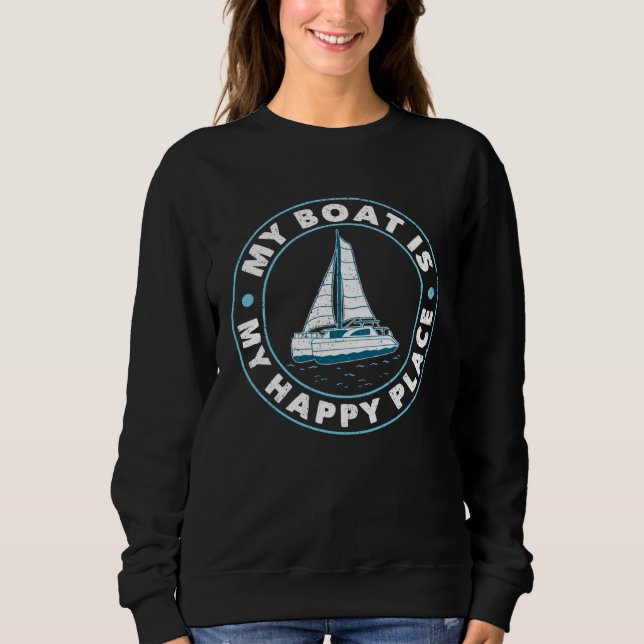 Sudadera Catamaran Two Hulls Sailing Quote Catamaran Captai (Anverso)