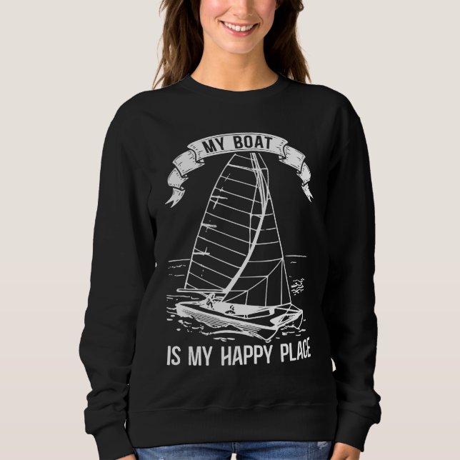 Sudadera Catamaran Two Hulls Sailing Quote Catamaran Captai (Anverso)