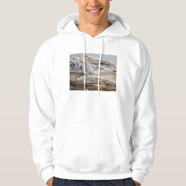 Sudadera Catarata Godafoss, invierno, Islandia (Anverso)